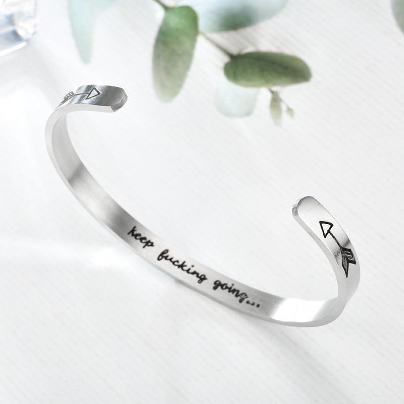 Golden Charms Bracelet For Woring Women Silver arrow