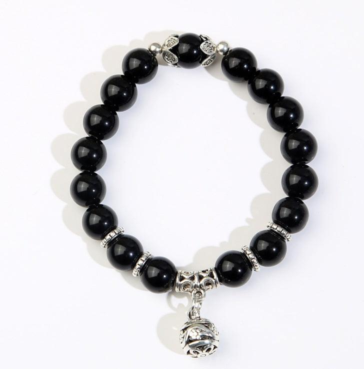 Demi-fine Opal Beads Bracelet | Daily Wear Black