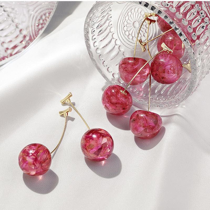 French Dried Cherry Earrings | Daily Wear