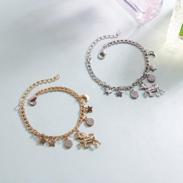 Trendy Gold Unicorn Bracelet | Beach Wear