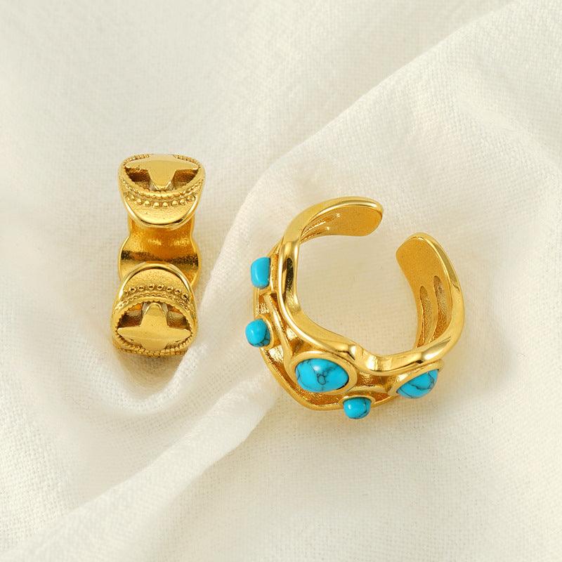 Inlaid Malachite Ring | Daily Wear