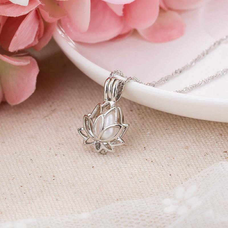 Glow-in-the-dark Lotus Necklace | Daily Wear Jewelry