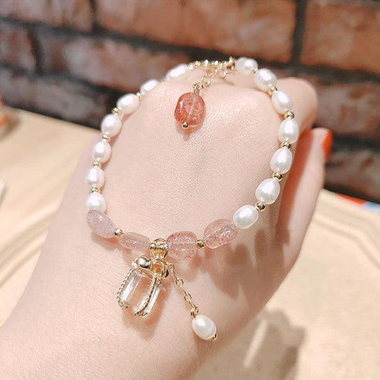 Flourishing Peach Blossom Baroque Pearl Bracelet | Daily Wear C