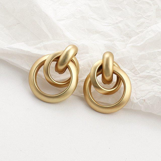Sweet Earrings Set | Trendy Fashion Collection Gold C