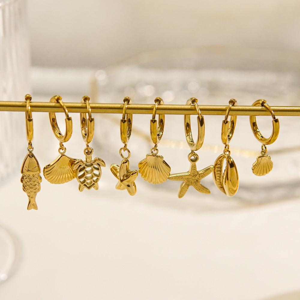 Tropical Beach Wind Starfish Earrings | Beach Wear