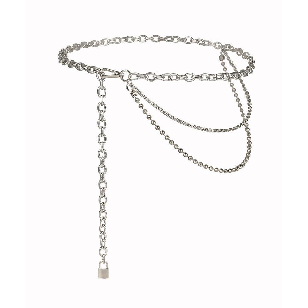 Hip Hop Waist Chain Punk Style | Party Wear Silver