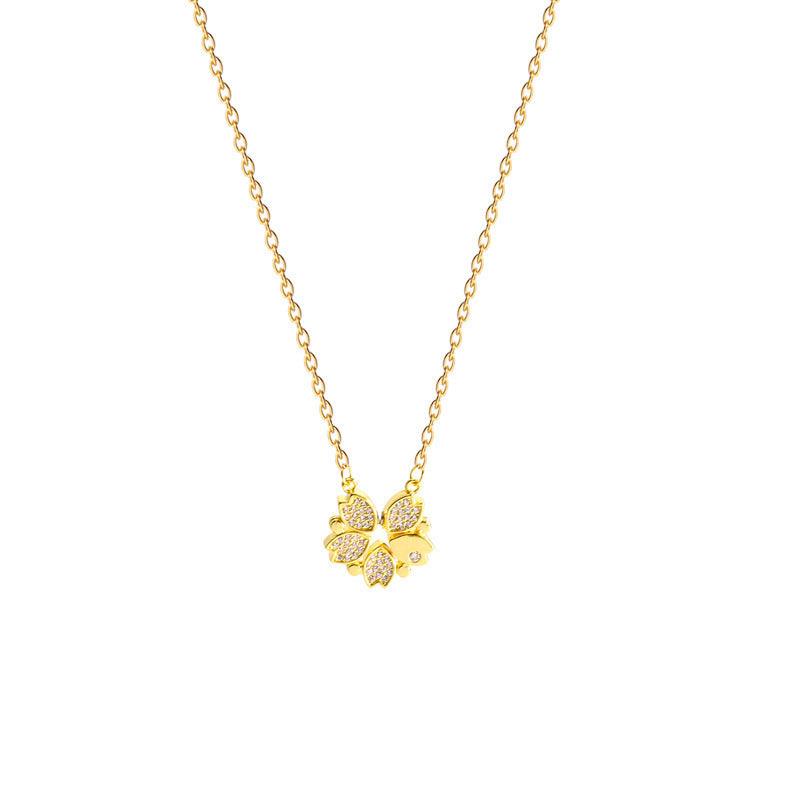 Four Leaf Clover Pendant Necklace | Daily Wear