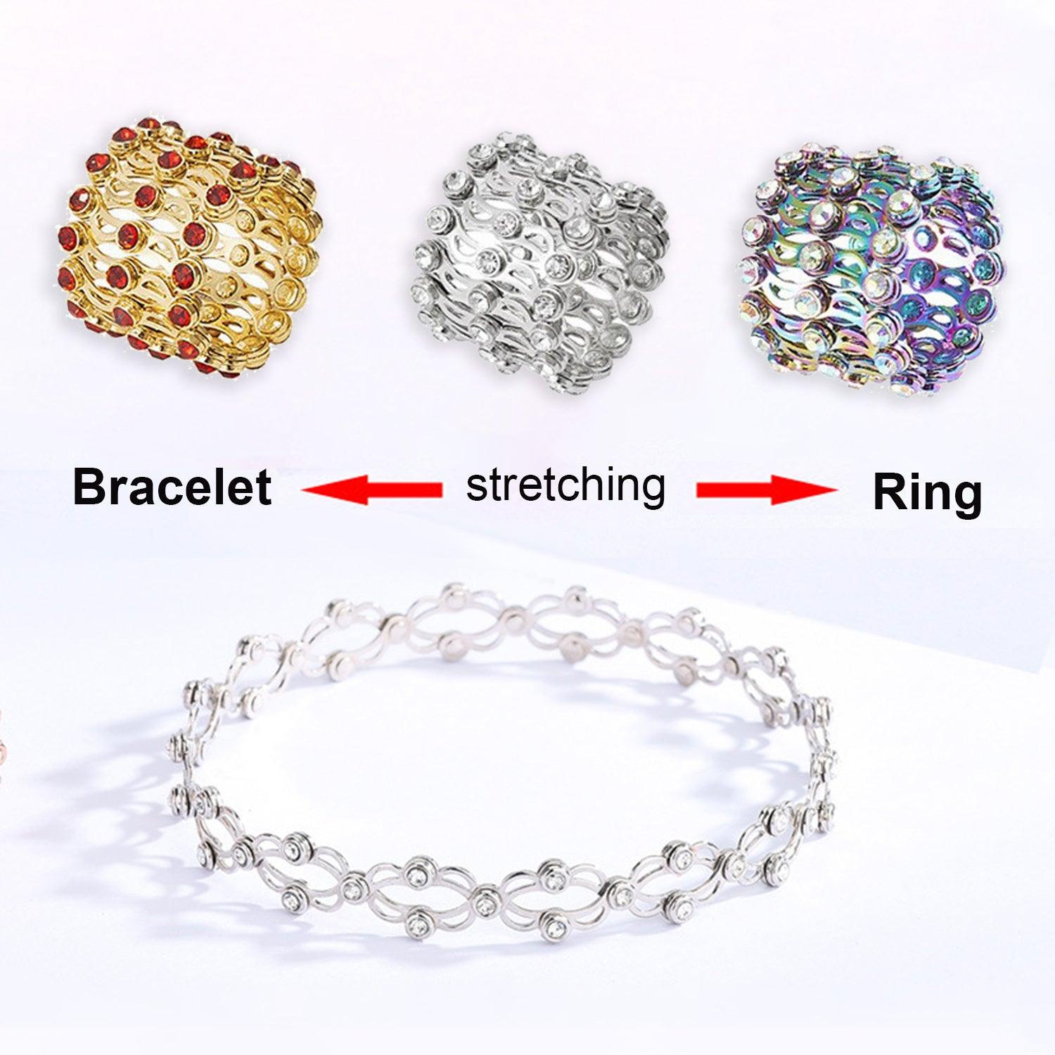 2 In 1 Folding Retractable Rhinestone Set