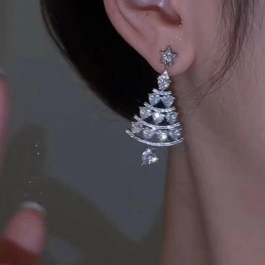 Silver Needle Earrings | Festive Wear