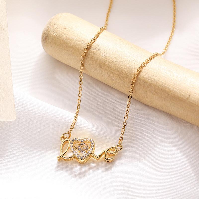 Love Necklace Female Daily Wear Jewelry