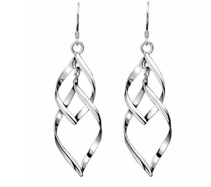 Tremella Silver Plated Leaf Earrings | Daily Wear One pair price