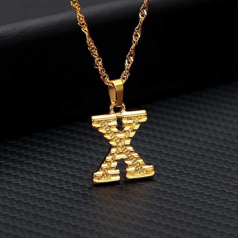 26 Letters Gold-Plated Pendant Necklace | Casual Collection X