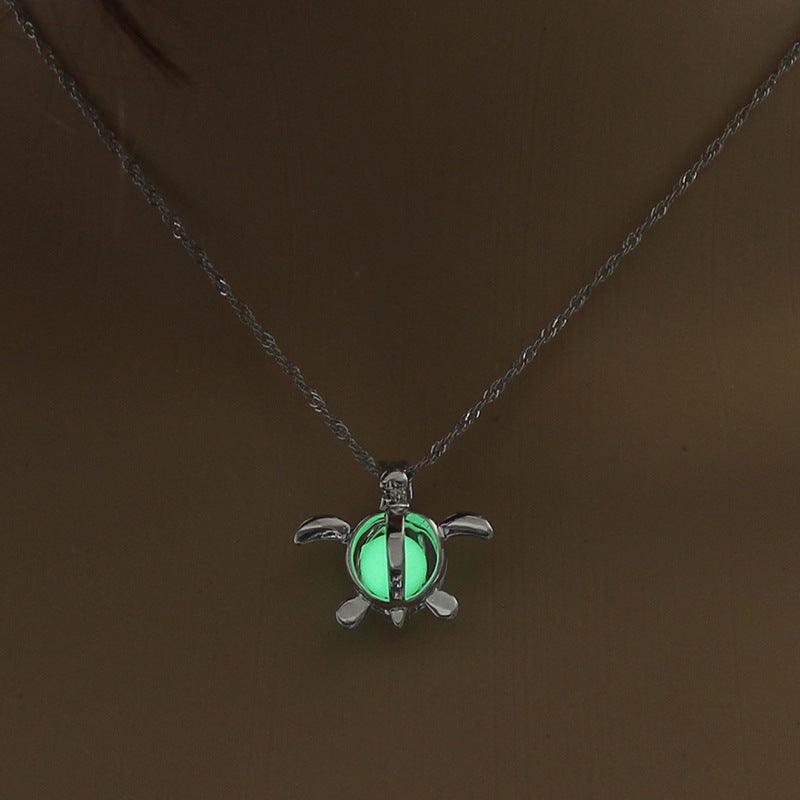 Glowing Fashion Necklace | Women Gift Jewelry Green tortoise