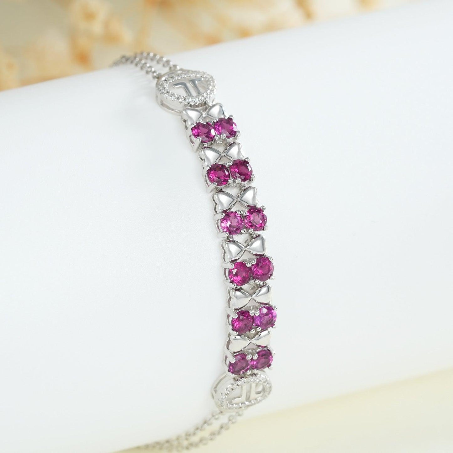 Elegant Purple Garnet Bracelet | Daily Wear