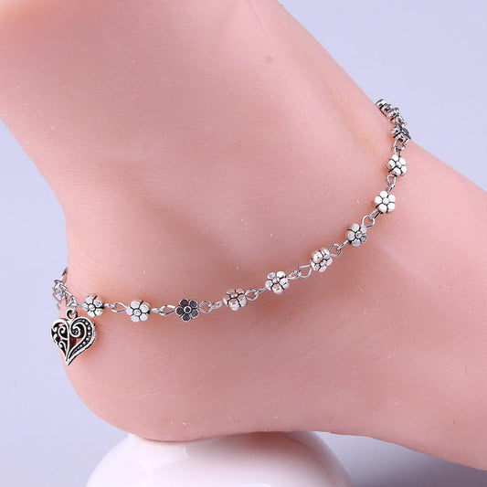 Heart Shaped Anklet | Summer Collection