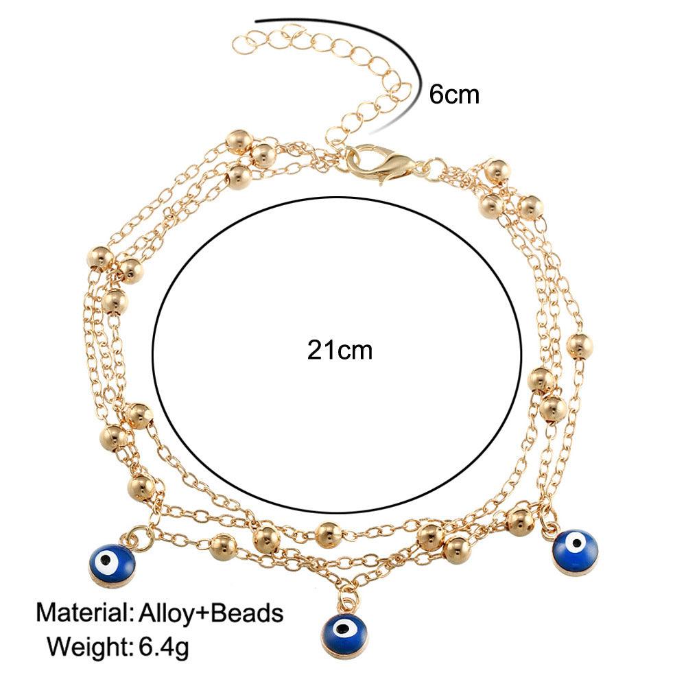 Bead Chain Beach Anklet | Beach Wear