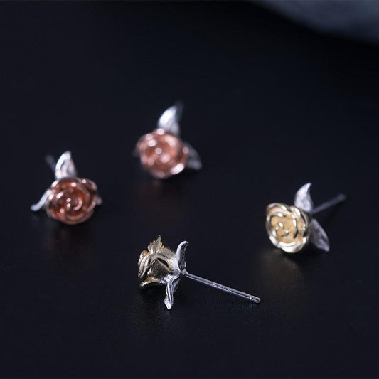 Elegant Rose Earrings | Daily Wear