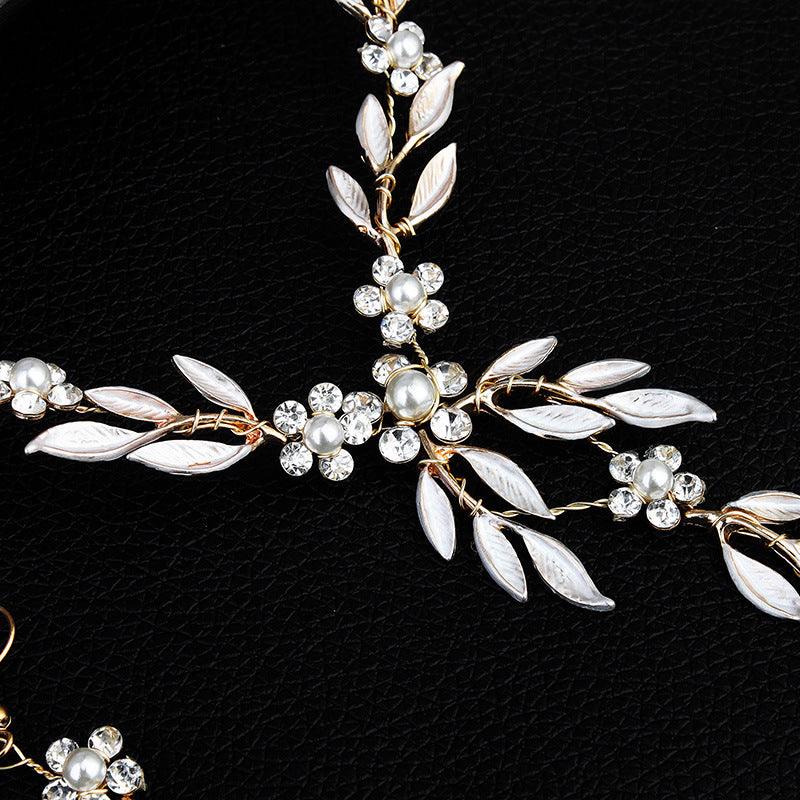 Bridal Jewelry Set with Earrings and Necklace