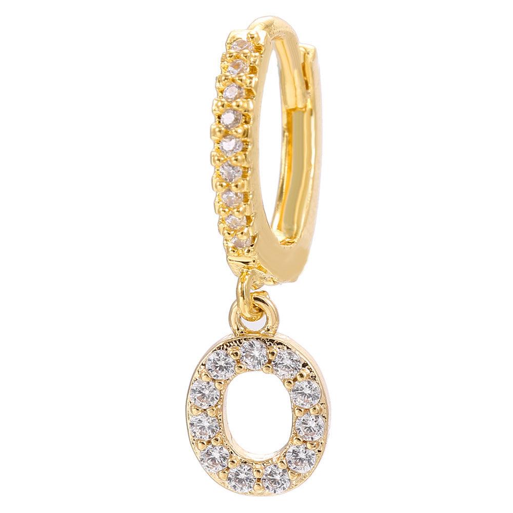 26 Letter Earrings | Daily Wear Golden O