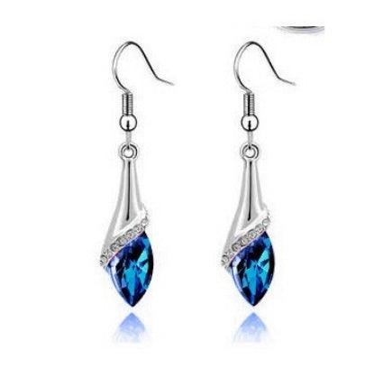 Angel Elf Earrings, Necklace, Bracelet Set Deep Blue