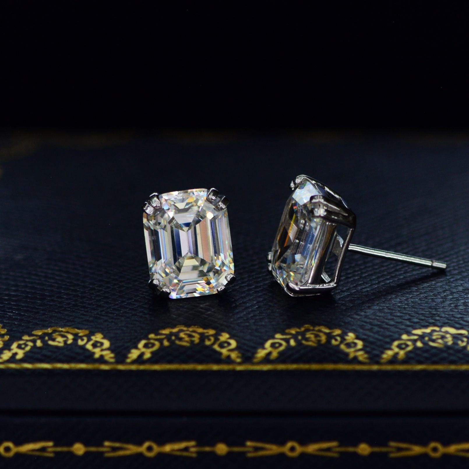 925 Silver Plated Rock Candy Earrings