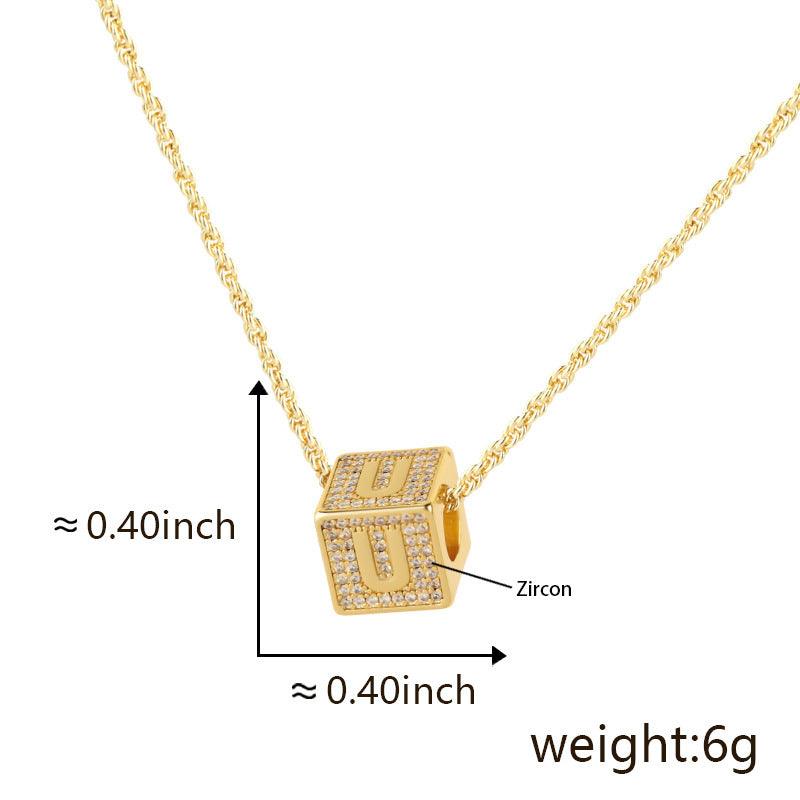 BoldlyBeautiful - 26 English Letter Pendant Necklace - BoldlyBeautiful