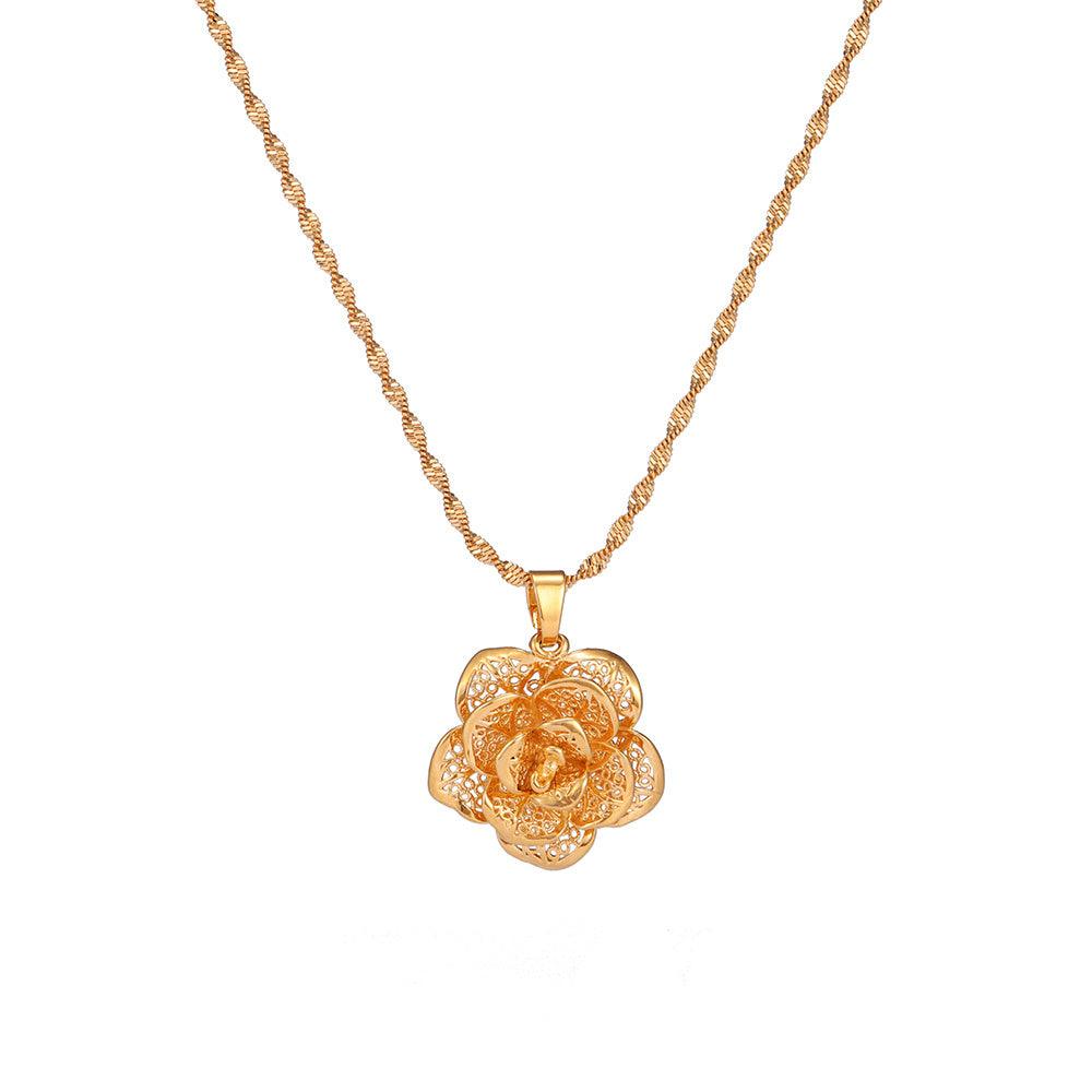 Bold Flower Statement Necklace | Party Collection
