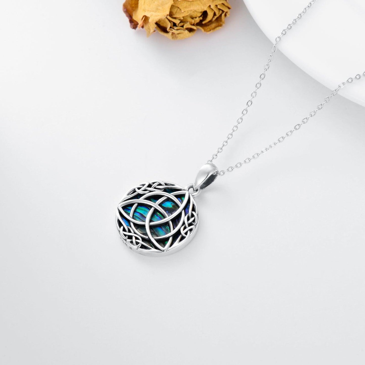 Vintage Sterling Silver Trinity Celtic Knot Necklace | Fashion Wear