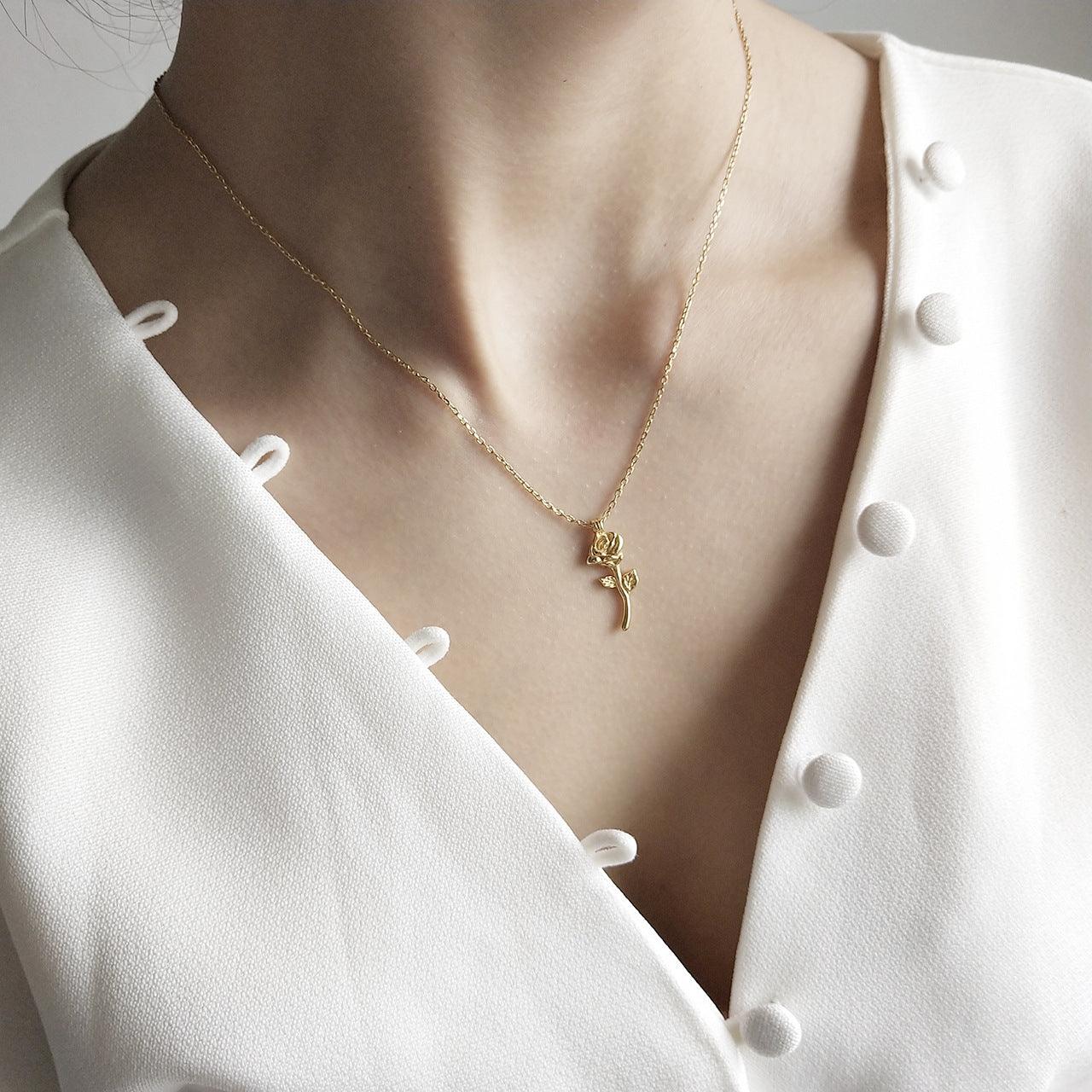 Rose Gold Necklace Jewelry | Daily Wear