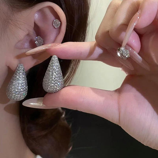 Vintage Chunky Dome Drop Earrings