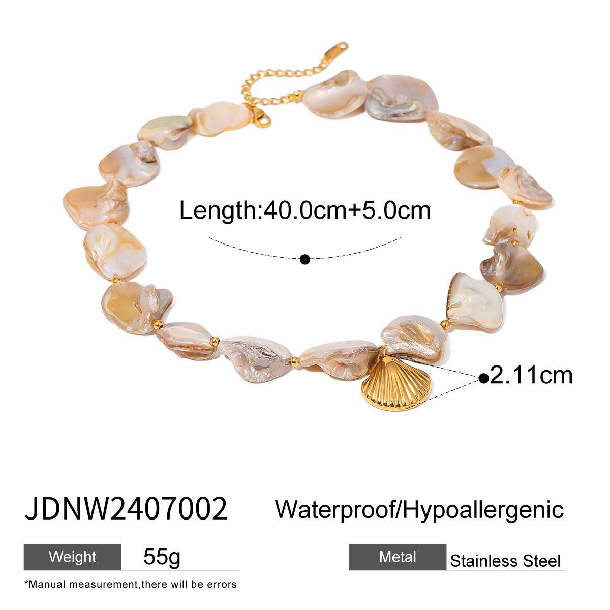 Shell Stone Chain For Women | Daily Wear Golden