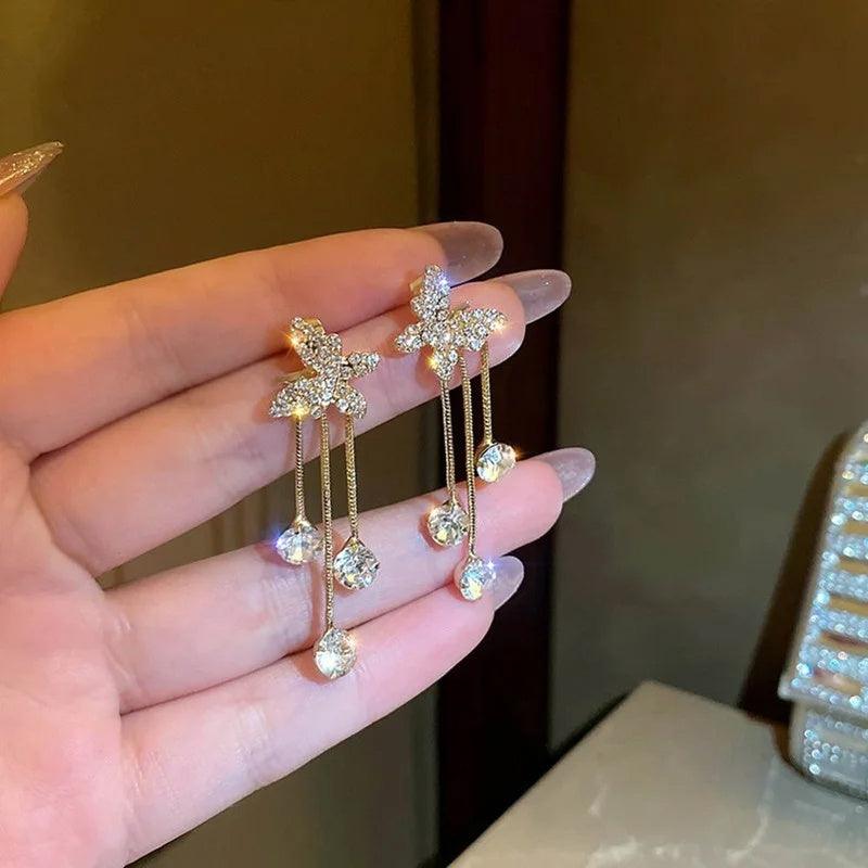 Shiny Butterfly Rhinestone Party Jewelry