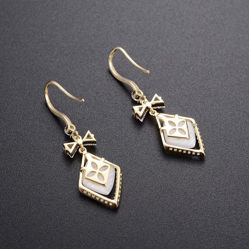 High-end Sterling Silver Earrings with French Ear Buckles
