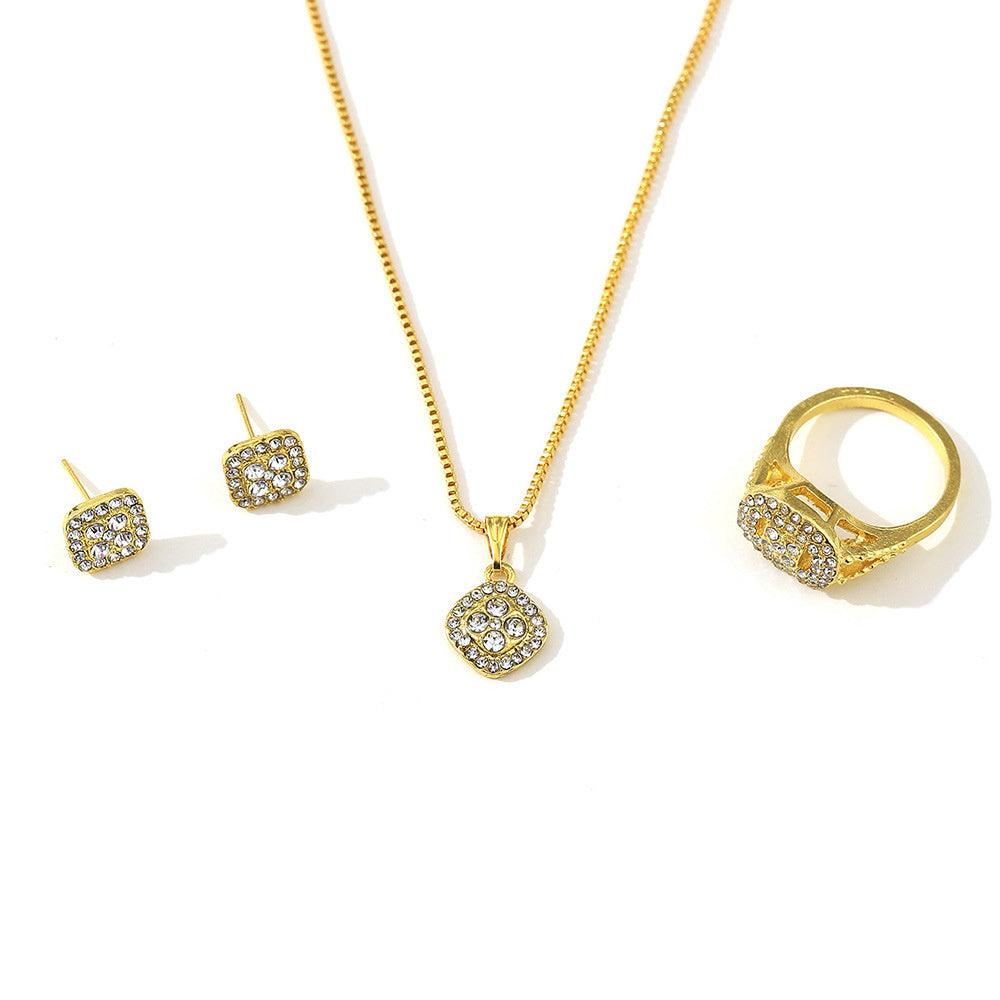Engagement Three-piece Set | Wedding Jewelry