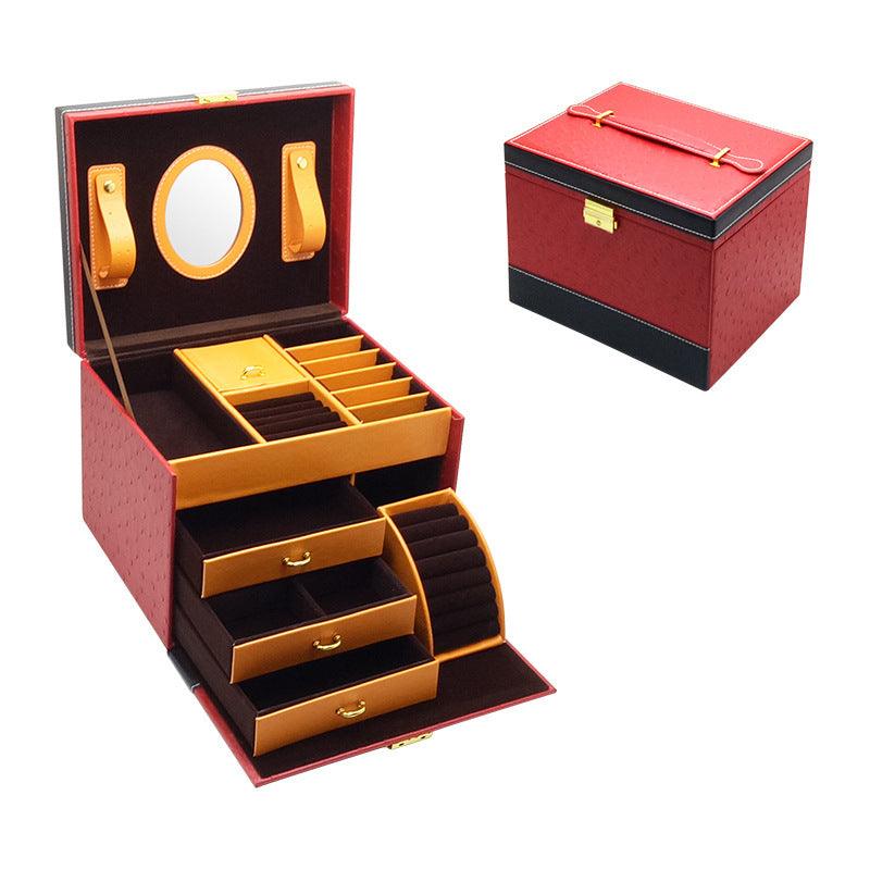 High-end Leather Jewelry Storage Drawer | Jewelry Storage Scarlet