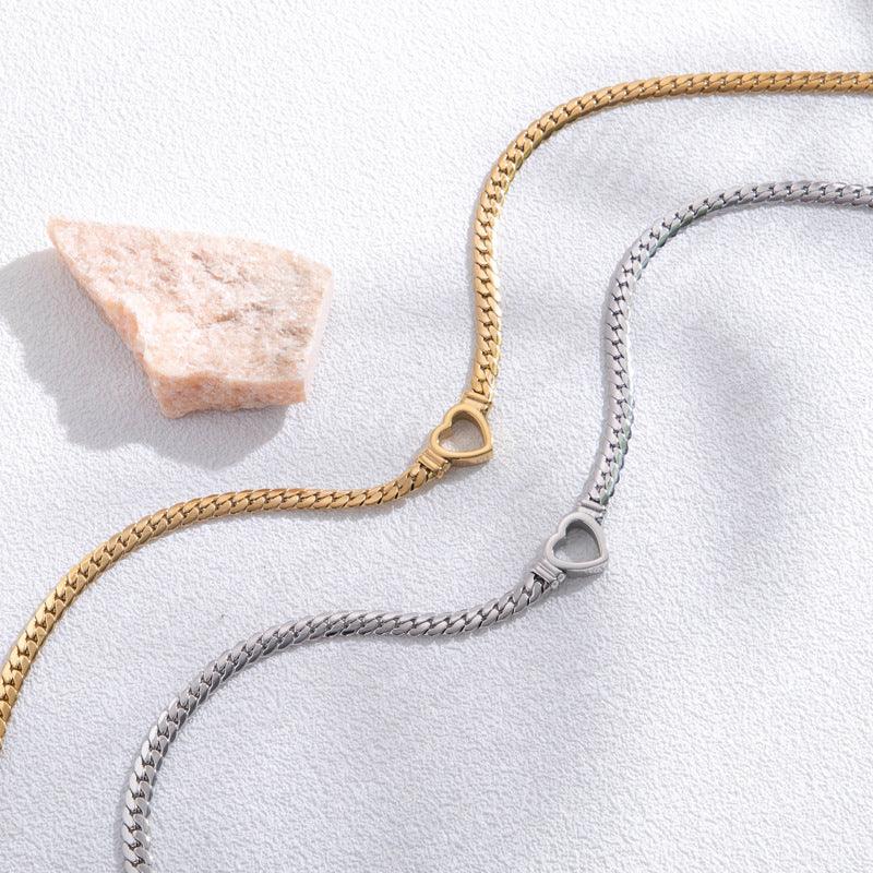 Simple Hollow Heart Bracelet | Daily Wear