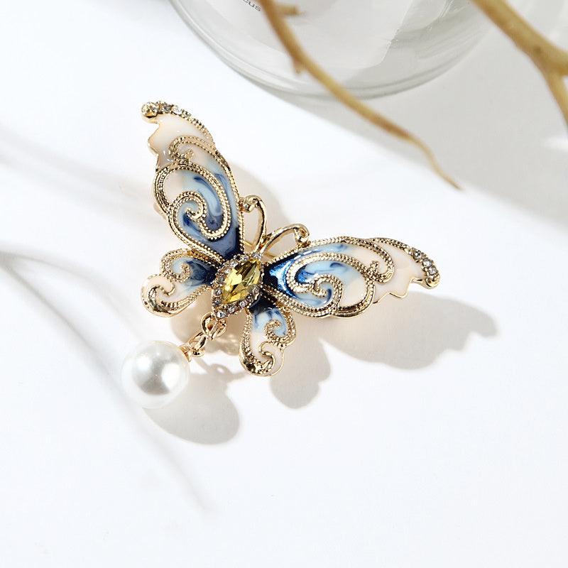 Elegant Butterfly Brooch | Daily Wear Blue