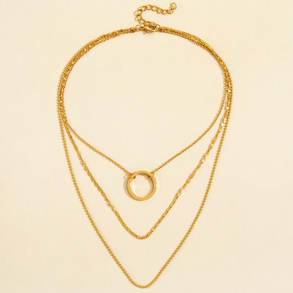 Golden Circle Necklace | Daily Wear