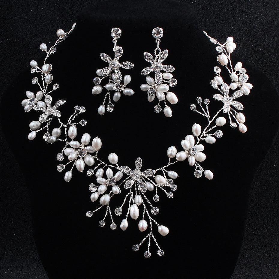 Elegant Pearl Necklace & Earring Set | Fashion Jewelry