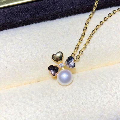 Freshwater Pearl Pendant Chain | Daily Wear Pendant + Silver Chain
