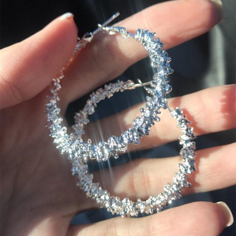 Golden Round Earrings