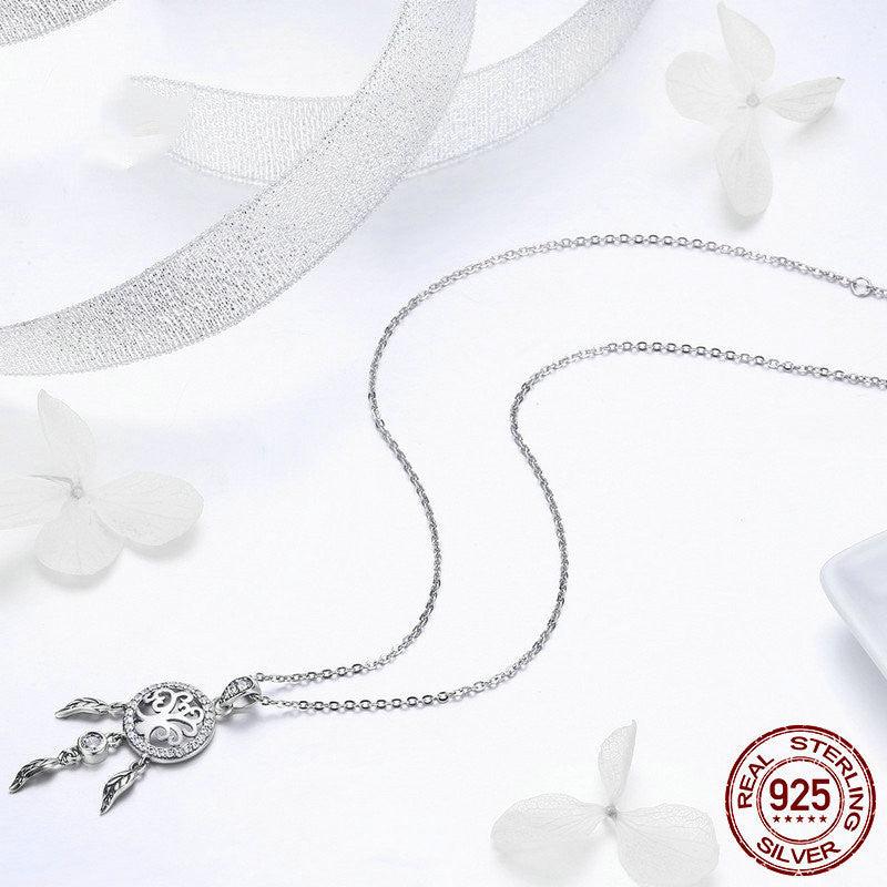 Dream Catcher Silver Necklace for Ladies | Daily Wear