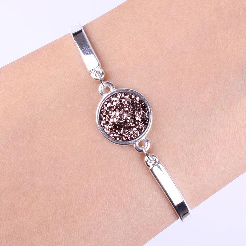 Silver heart bracelet Brown