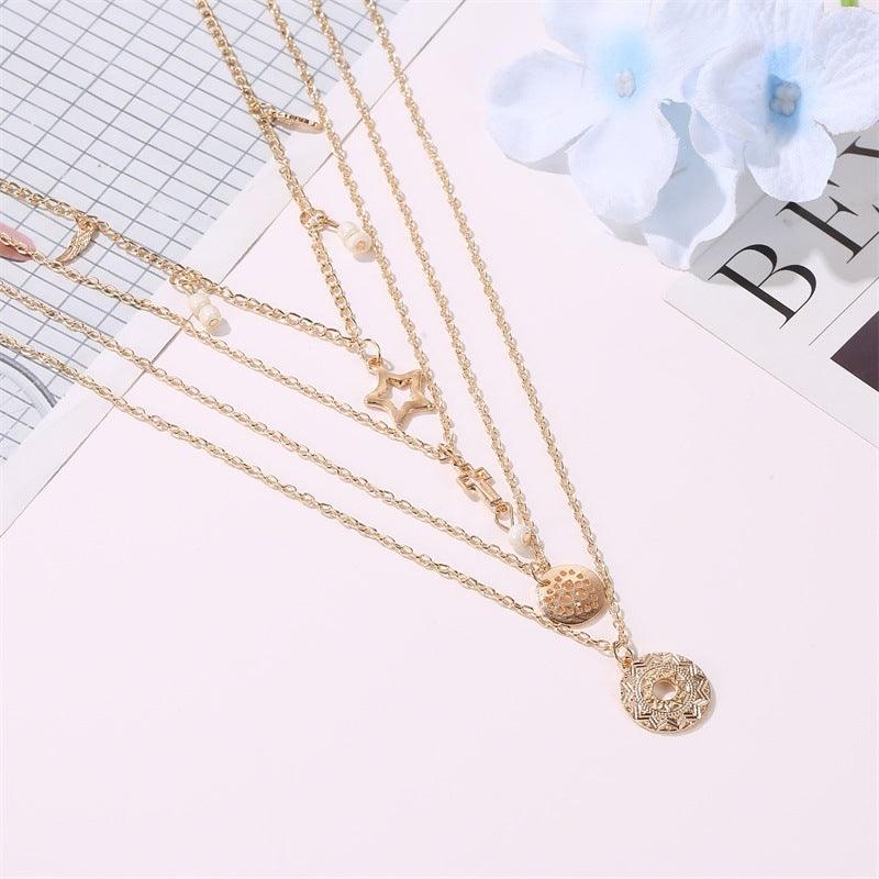 Hollow Five-pointed Star Pendant Necklace | Daily Wear