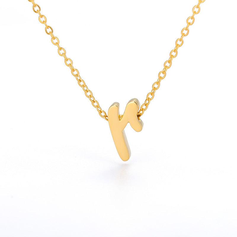 Small Hollow Letter Necklace | 2025 R