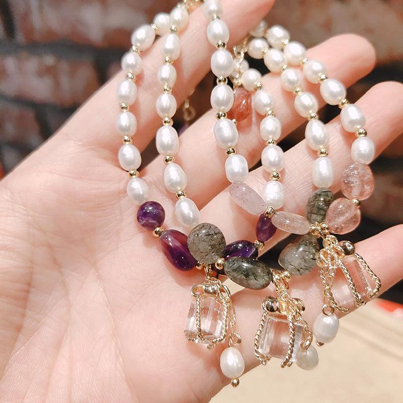 Flourishing Peach Blossom Baroque Pearl Bracelet | Daily Wear