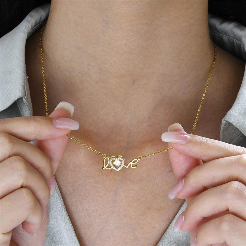 Love Necklace Female Daily Wear Jewelry