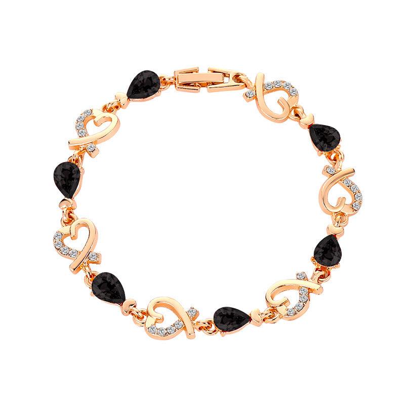 Rhinestones Heart-shaped Love Bracelet | Daily Wear E