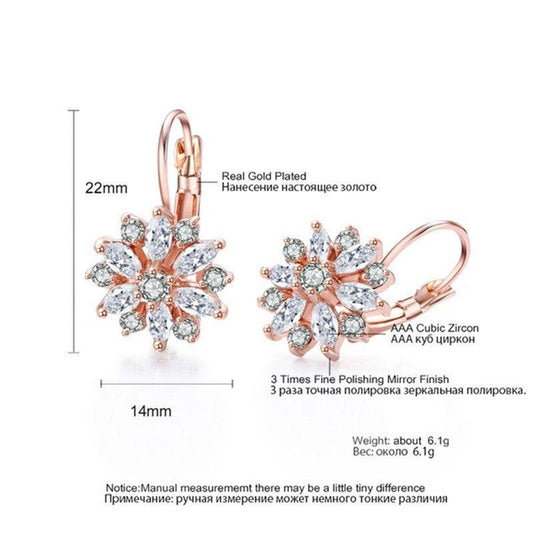 Sunflower Rhinestone Ear Jewelry | Daily Wear