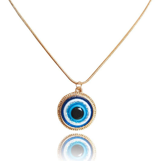 BoldlyBeautiful - Blue Eye Pendant Necklace - BoldlyBeautiful